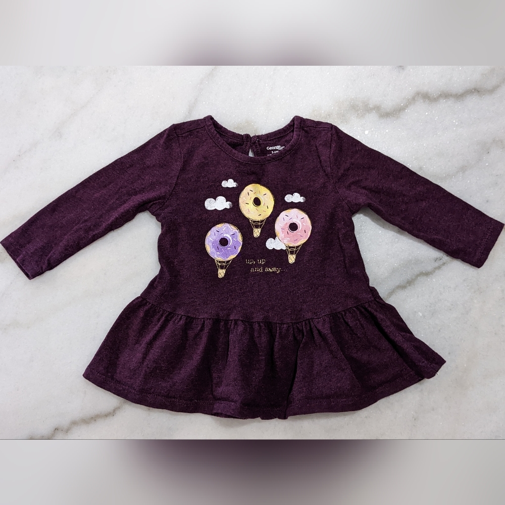 George clothing baby girl peplum top size 3-6M